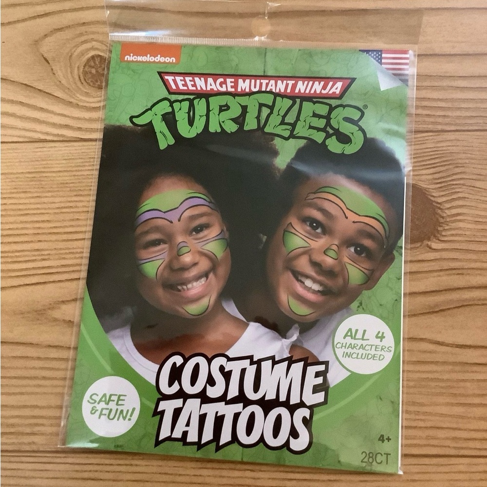 Teenage Mutant Ninja Turtles costume tattoos